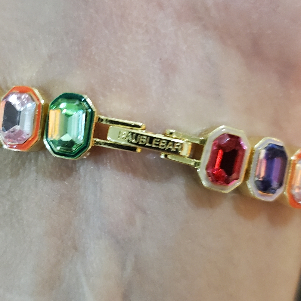 BaubleBar Vibrant Gemstone Bracelet with Gold Accents - Picture 7 of 10